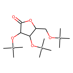 Lyxonic acid, 1,4-lactone, TMS