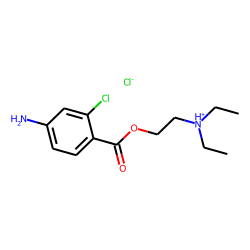 Benzoic acid, 4-amino-2-chloro-, 2-diethylaminoethyl ester, hydrochloride
