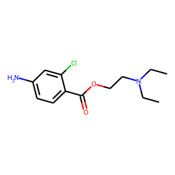 Benzoic acid, 4-amino-2-chloro-, 2-(diethylamino)ethyl ester