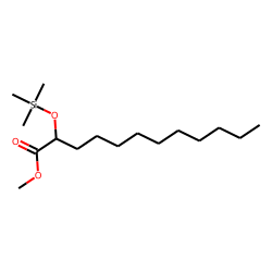 Dodecanoic acid, 2-hydroxy, methyl ester, TMS