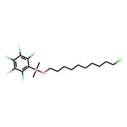 10-Chlorodecanol, dimethylpentafluorophenylsilyl ether
