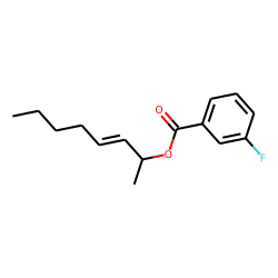3-Fluorobenzoic acid, oct-3-en-2-yl ester