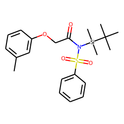 N-m-Tolyloxyacetyl-benzenesulfonamide, N-tert.-butyldimethylsilyl-