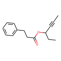 3-Phenylpropionic acid, hex-4-yn-3-yl ester