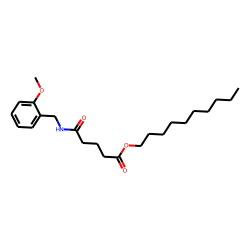 Glutaric acid, monoamide, N-(2-methoxybenzyl)-, decyl ester