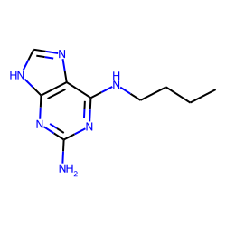 9H-purine, 2-amino-6-(butylamino)-