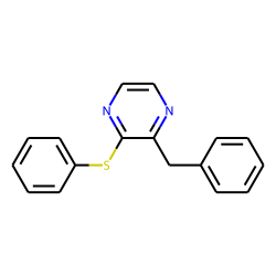 2-Phenyl mercapto-3-benzyl pyrazine