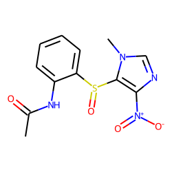 1-Methyl-4-nitro-5-(o-acetamidophenylsulfinyl)imidazole