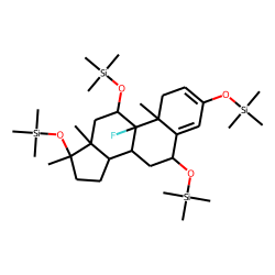 6«beta»-Hydroxy-Fluoxymesterone, tetra-TMS (2,4-diene)