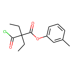 Diethylmalonic acid, monochloride, 3-methylphenyl ester