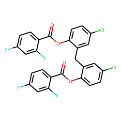 Dichlorphen, O,O'-bis(2,4-difluorobenzoyl)-