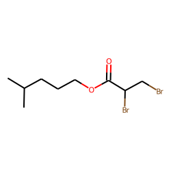 Propanoic acid, 2,3-dibromo, 4-methylpentyl ester