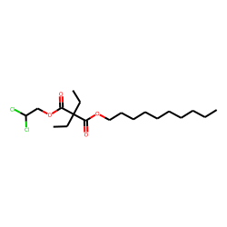 Diethylmalonic acid, decyl 2,2-dichloroethyl ester