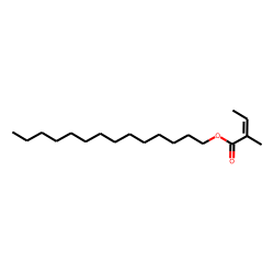 Tetradecyl (E)-2-methylbut-2-enoate
