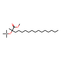 Hexadecanoic acid, 2-methyl-2-trimethylsilyloxy, methyl ester