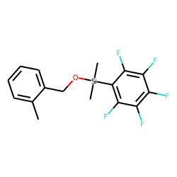 (2-Methylphenyl)methanol, dimethylpentafluorophenylsilyl ether