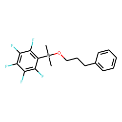 3-Phenylpropanol, dimethylpentafluorophenylsilyl ether