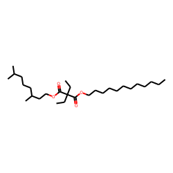 Diethylmalonic acid, 3,7-dimethyloctyl dodecyl ester