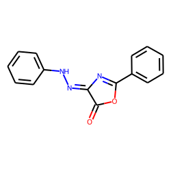 4,5-Oxazoledione, 2-phenyl-, 4-phenylhydrazone