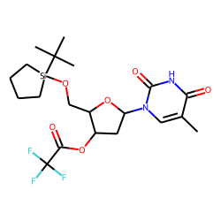 Thymidine, 3'-O-TFA, 5'-O-cyclotetramethylene-tertbutylsilyl