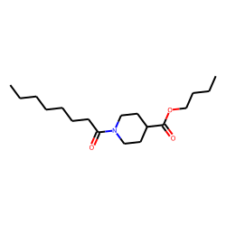 Isonipecotic acid, N-(octanoyl)-, butyl ester
