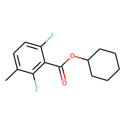 2,6-Difluoro-3-methylbenzoic acid, cyclohexyl ester