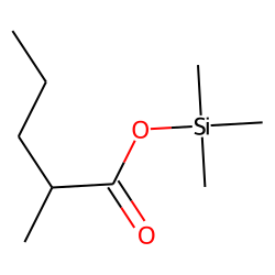 Pentanoic acid, 2-methyl, trimethylsilyl ester