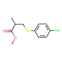 Methyl 3-(4-chlorophenylthio)-2-methylpropionate