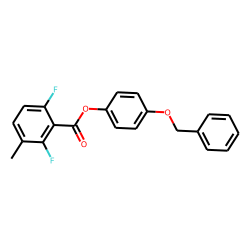 2,6-Difluoro-3-methylbenzoic acid, 4-benzyloxyphenyl ester