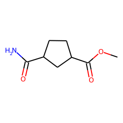 Cyclopentanecarboxylic acid, 3-carbamoyl-, methyl ester, cis-