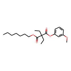 Diethylmalonic acid, heptyl 3-methoxyphenyl ester