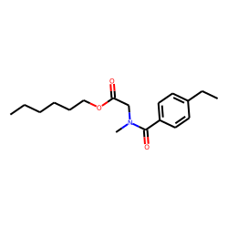 Sarcosine, N-(4-ethylbenzoyl)-, hexyl ester