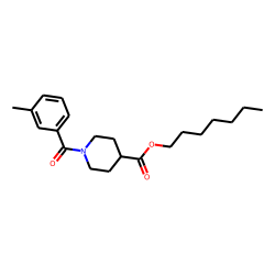 Isonipecotic acid, N-(3-methylbenzoyl)-, heptyl ester