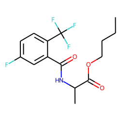 D-Alanine, N-(5-fluoro-2-trifluoromethylbenzoyl)-, butyl ester