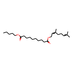 Sebacic acid, geranyl pentyl ester