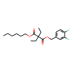 Diethylmalonic acid, 3,4-difluorobenzyl hexyl ester