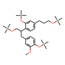 Benzenepropanol, 3-hydroxy-4-(1-hydroxymethyl-2-(4-hydroxy-3-methoxyphenyl))ethyl, tetrakis-TMS