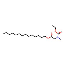 Glycine, N-methyl-N-ethoxycarbonyl-, tetradecyl ester