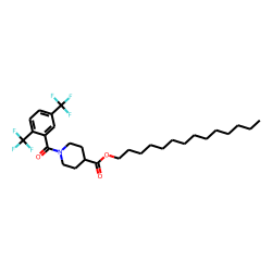 Isonipecotic acid, N-(2,5-di(trifluoromethyl)benzoyl)-, tetradecyl ester