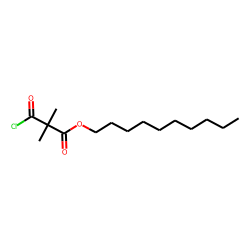 Dimethylmalonic acid, monochloride, decyl ester