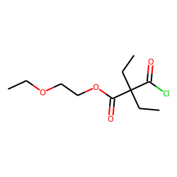 Diethylmalonic acid, monochloride, 2-ethoxylethyl ester