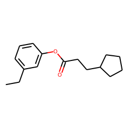 3-Cyclopentylpropionic acid, 3-ethylphenyl ester
