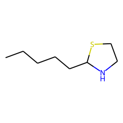Thiazolidine, 2-pentyl-