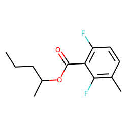 2,6-Difluoro-3-methylbenzoic acid, 2-pentyl ester