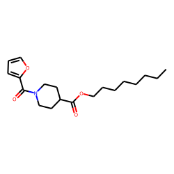 Isonipecotic acid, N-(2-furoyl)-, octyl ester
