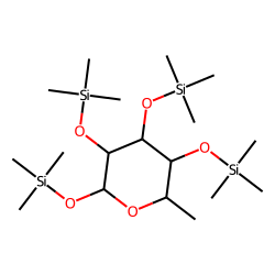 «alpha»-L(+)-Rhamnose, pyranose, TMS