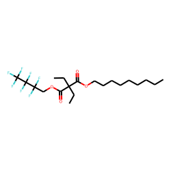 Diethylmalonic acid, 2,2,3,3,4,4,4-heptafluorobutyl nonyl ester