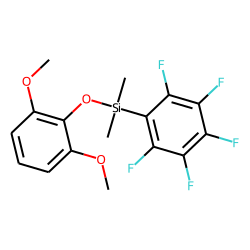 2,6-Dimethoxyphenol, dimethylpentafluorophenylsilyl ether