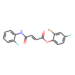 Fumaric acid, monoamide, N-(2-fluorophenyl)-, 2-bromo-4-fluorophenyl ester