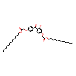 Acetic acid, [3-hydroxy-4,4'-carbonylbis(phenyleneoxy)di-], didodecyl ester